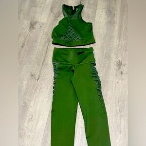 Brazilian two piece workout outfit